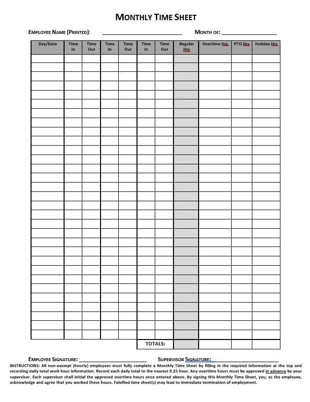Easy Timesheet Template from www.approveme.com