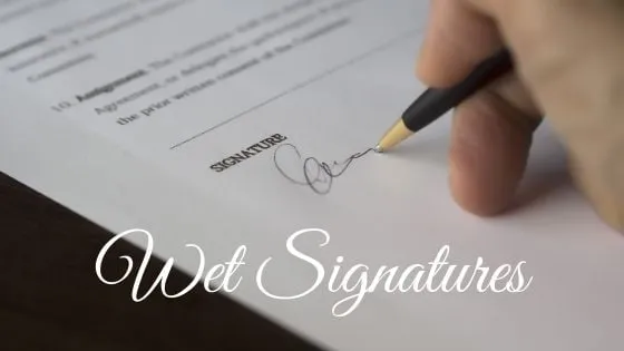 Wet Signature Logo
