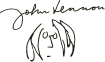 E-Signature belonging to John Lennon.